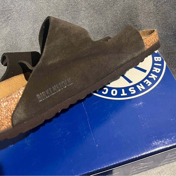 Birkenstock Women’s Arizona Sandals Mocha Suede Soft Footbed Size 9 US - Picture 10 of 16